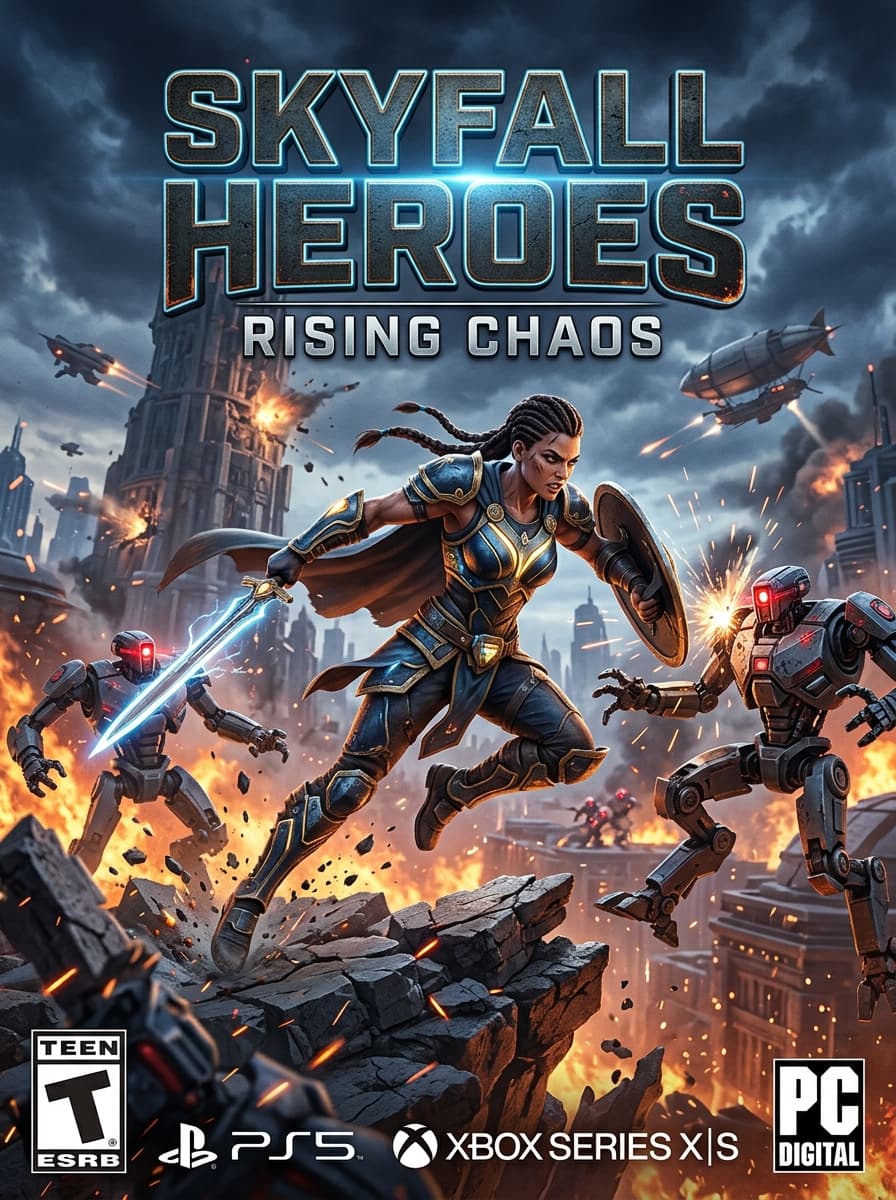 Skyfall Heroes warrior cover artwork