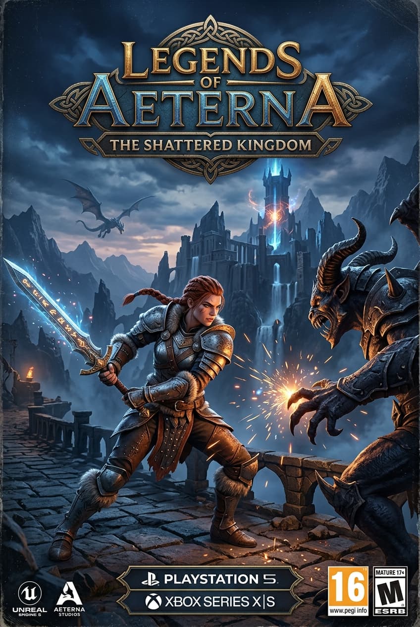 Legends of Aeterna fantasy action cover artwork