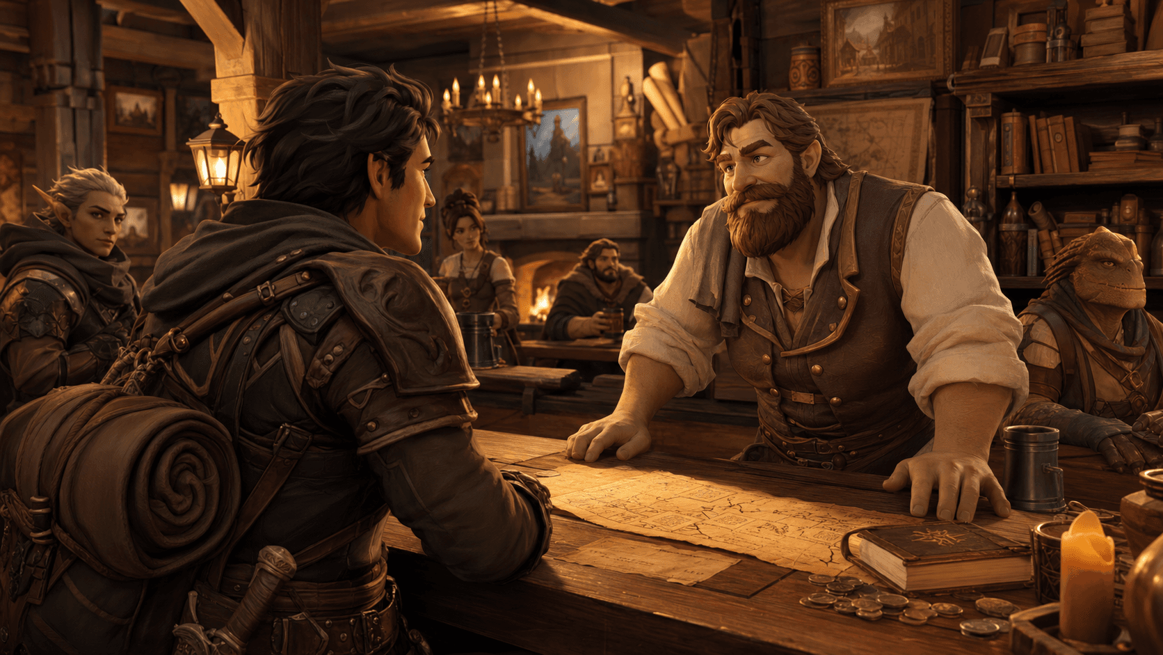 AI NPC story game character artwork